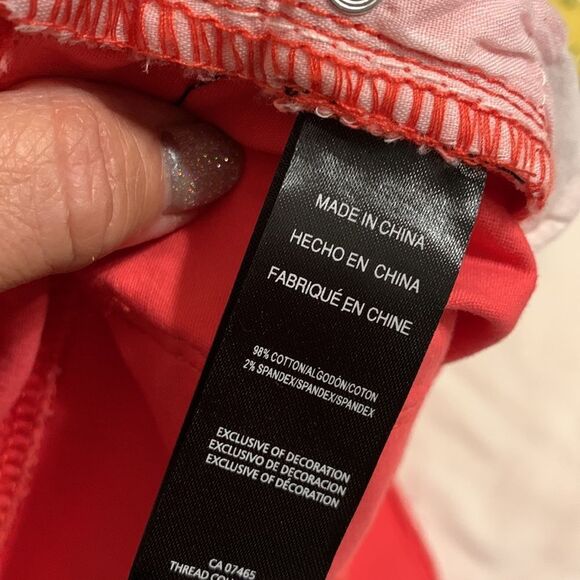 Bebe Size 30 orange distressed shorts. NWT - Picture 9 of 10